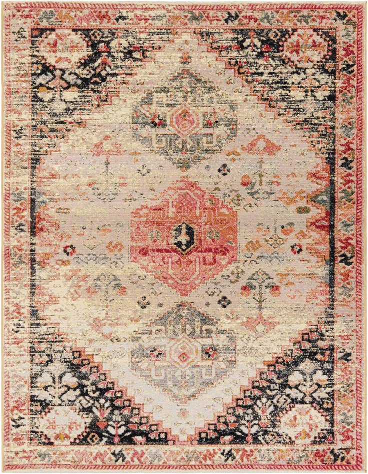 Detail image of 6' x 9' Easy-Clean Traditional Indoor / Outdoor Rug