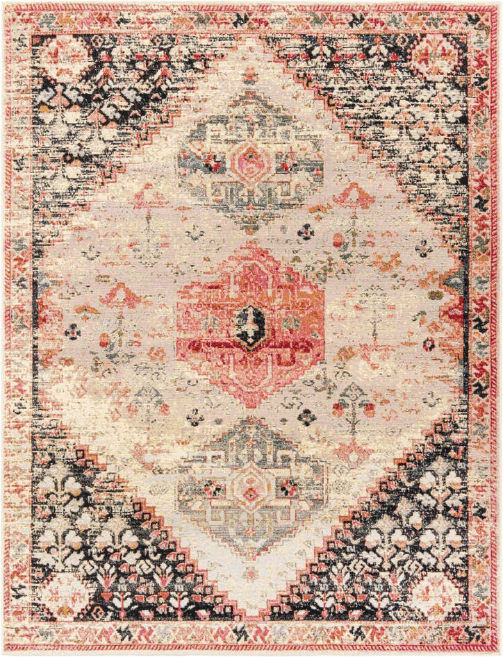 Detail image of 7' 10 x 10' Easy-Clean Traditional Indoor / Outdoor Rug