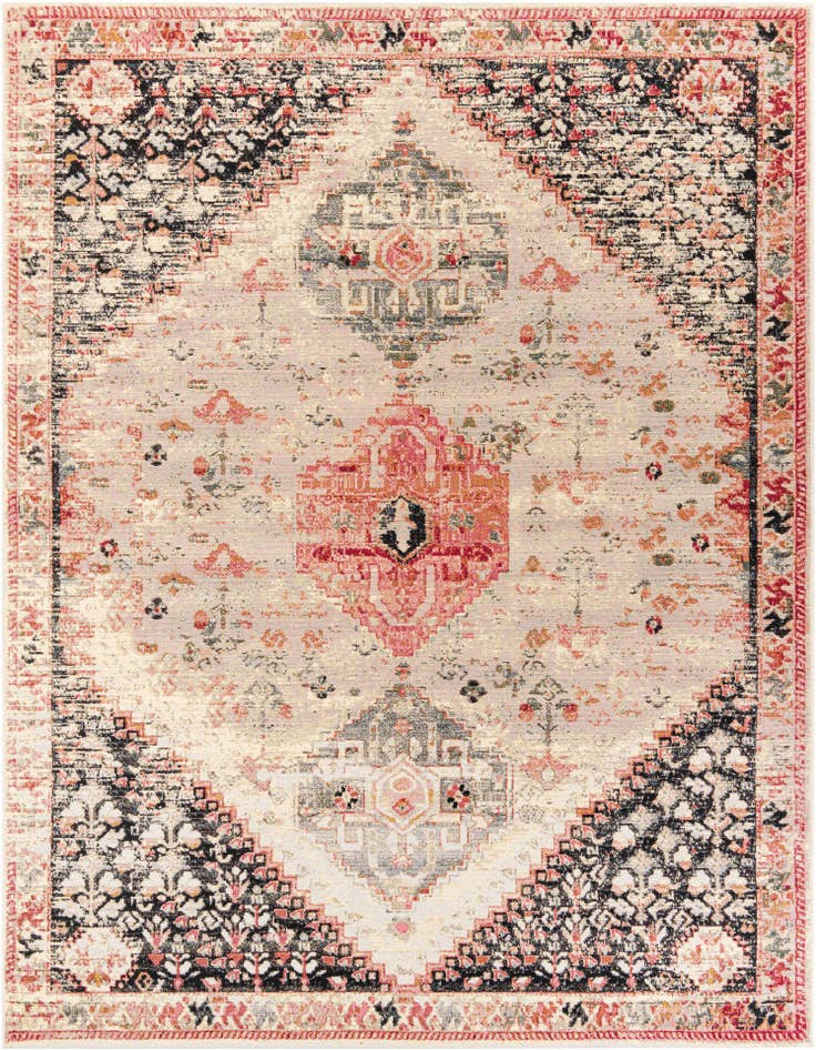 Detail image of 9' x 12' Easy-Clean Traditional Indoor / Outdoor Rug