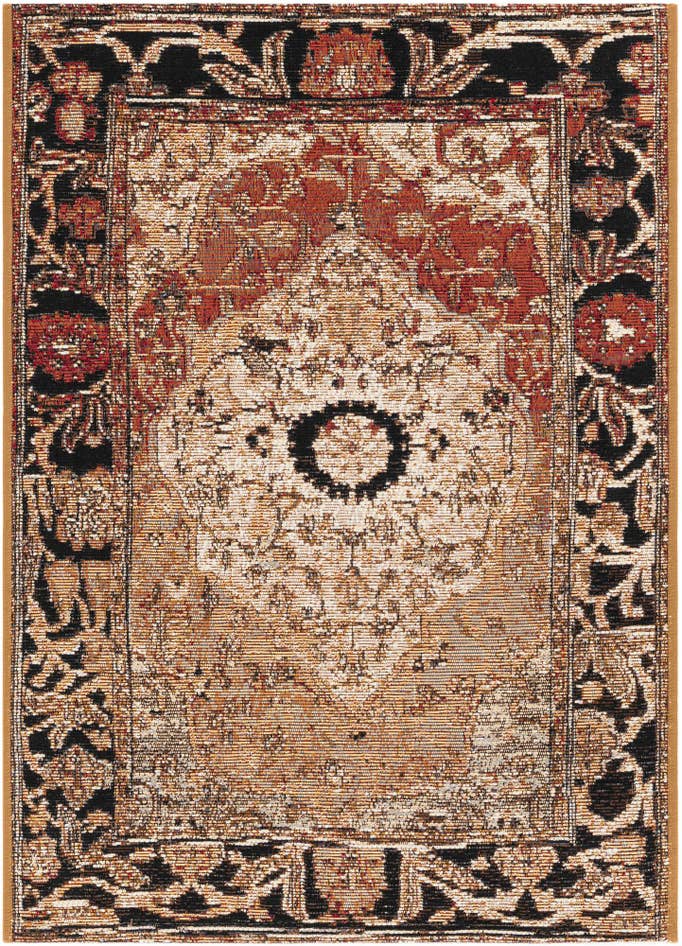 Detail image of 2' x 3' Easy-Clean Traditional Indoor / Outdoor Rug