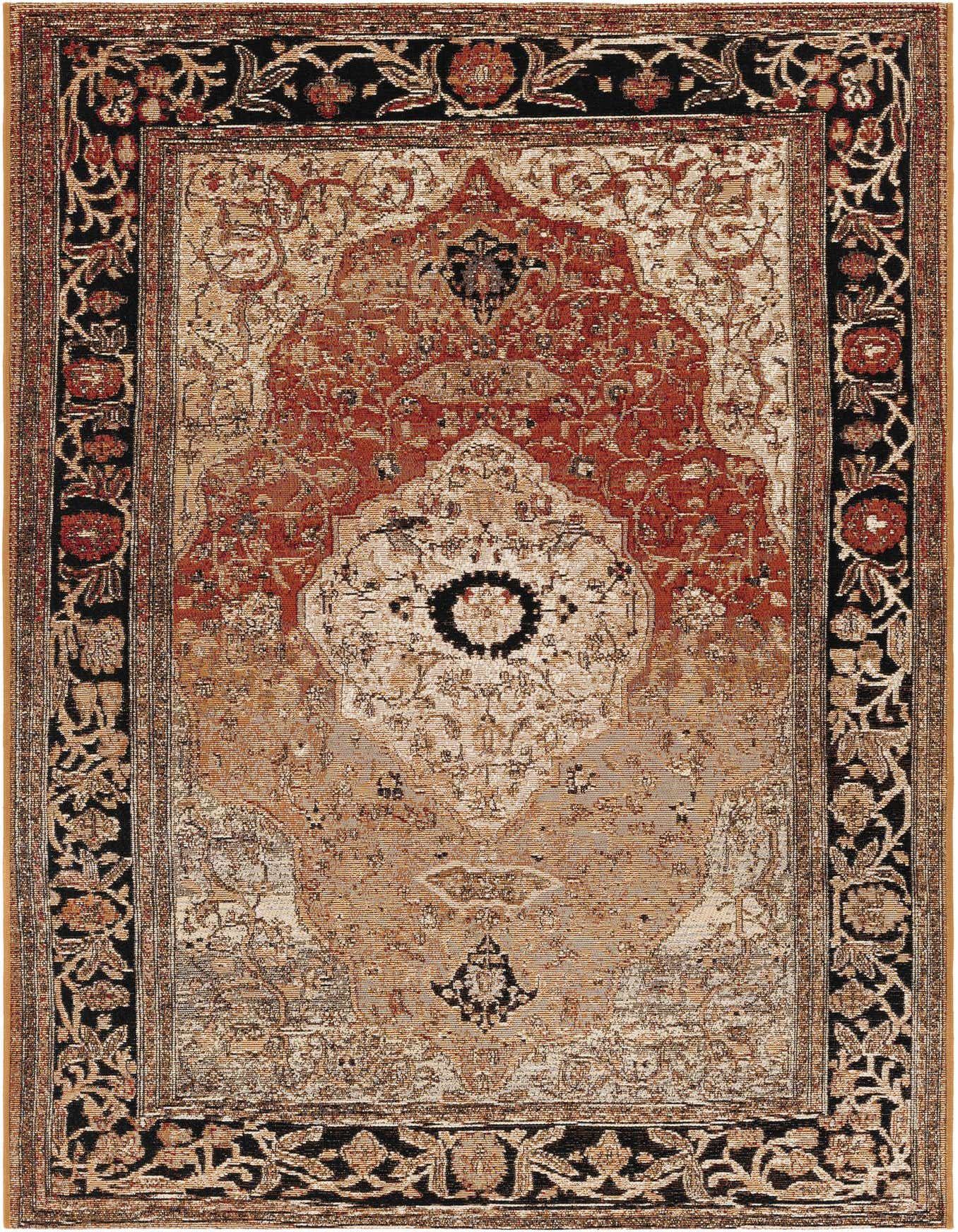 4' x 6' Easy-Clean Traditional Indoor / Outdoor Rug