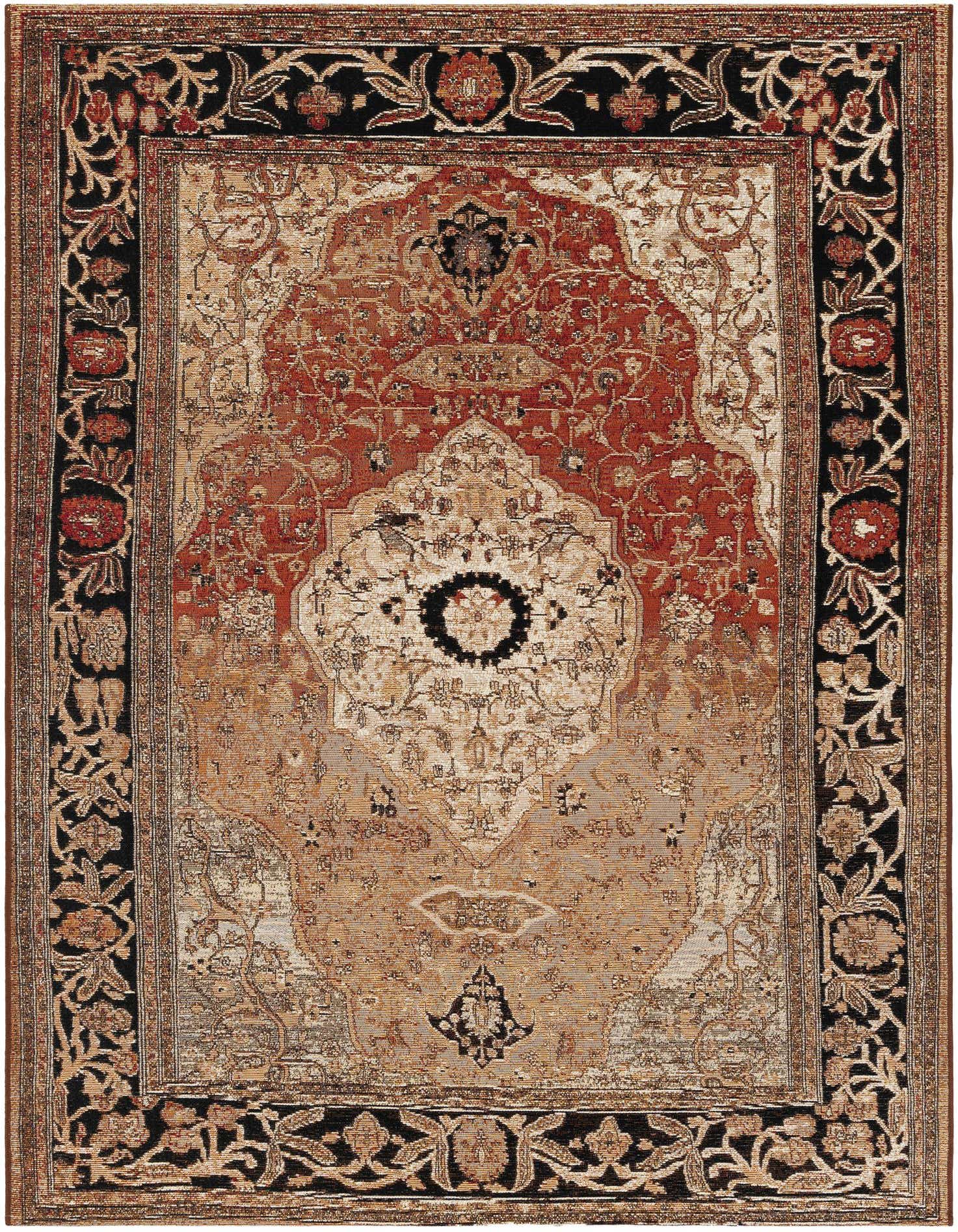 5' x 7' Easy-Clean Traditional Indoor / Outdoor Rug