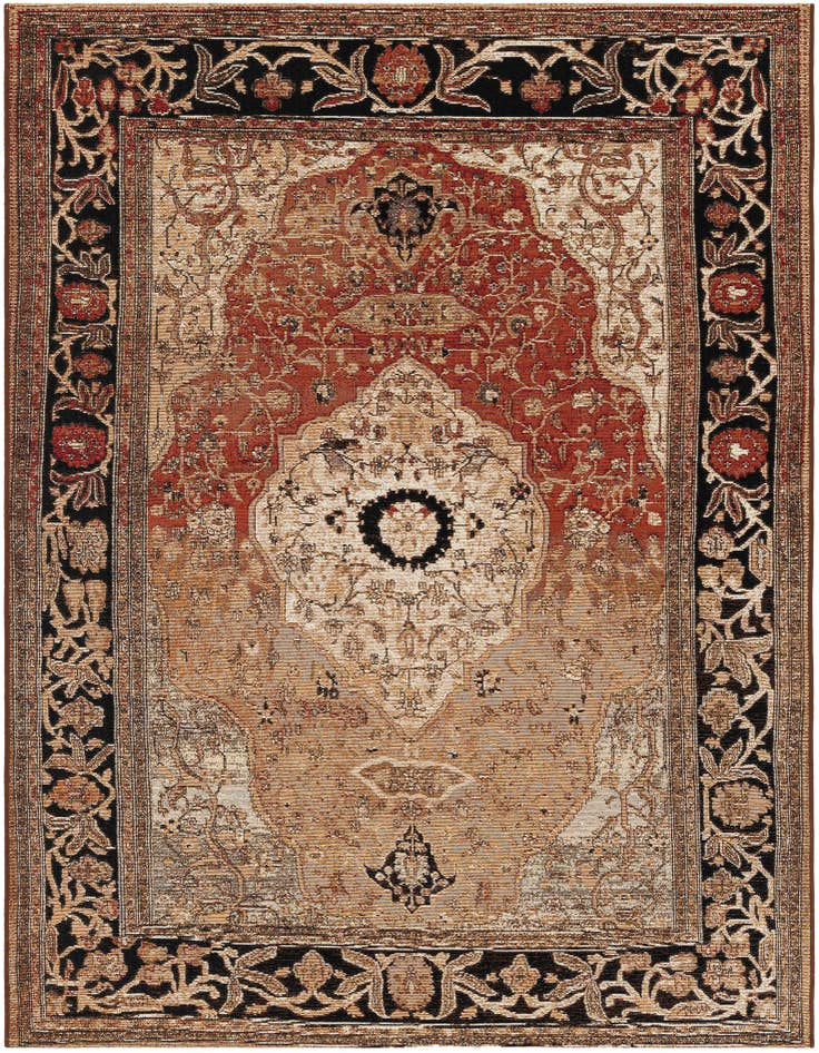 Detail image of 5' x 7' Easy-Clean Traditional Indoor / Outdoor Rug