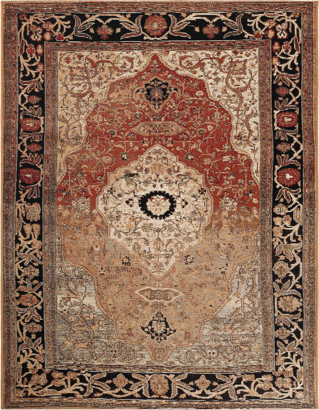 5' x 8' Easy-Clean Traditional Indoor / Outdoor Rug