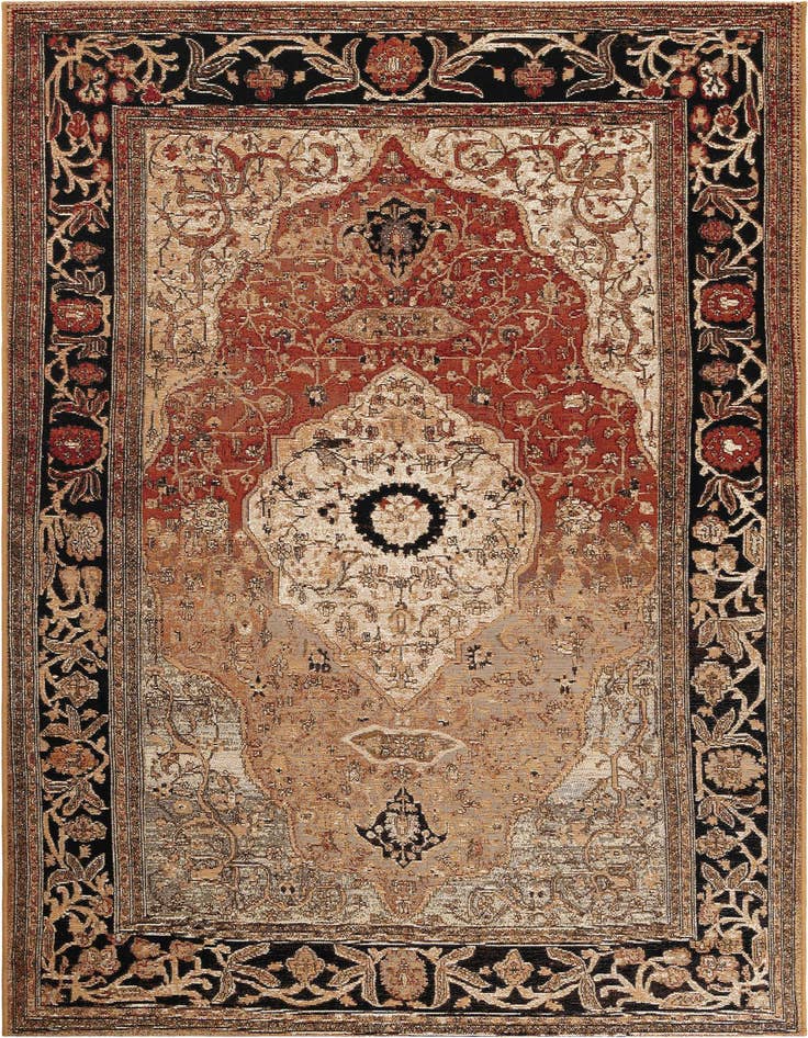Detail image of 5' x 8' Easy-Clean Traditional Indoor / Outdoor Rug