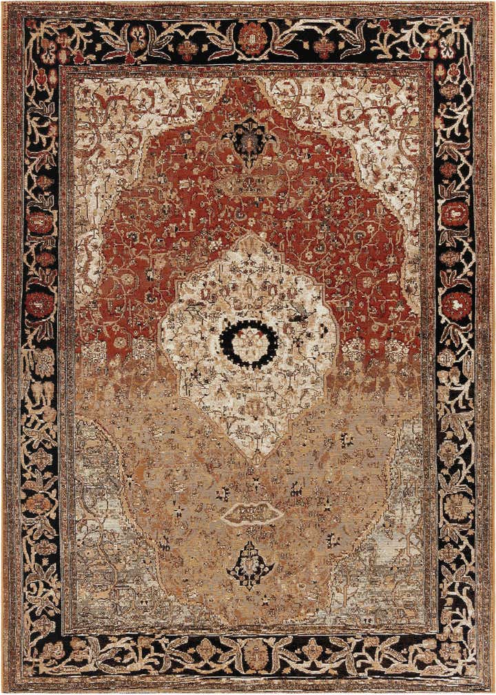 7' 10 x 10' Easy-Clean Traditional Indoor / Outdoor Rug