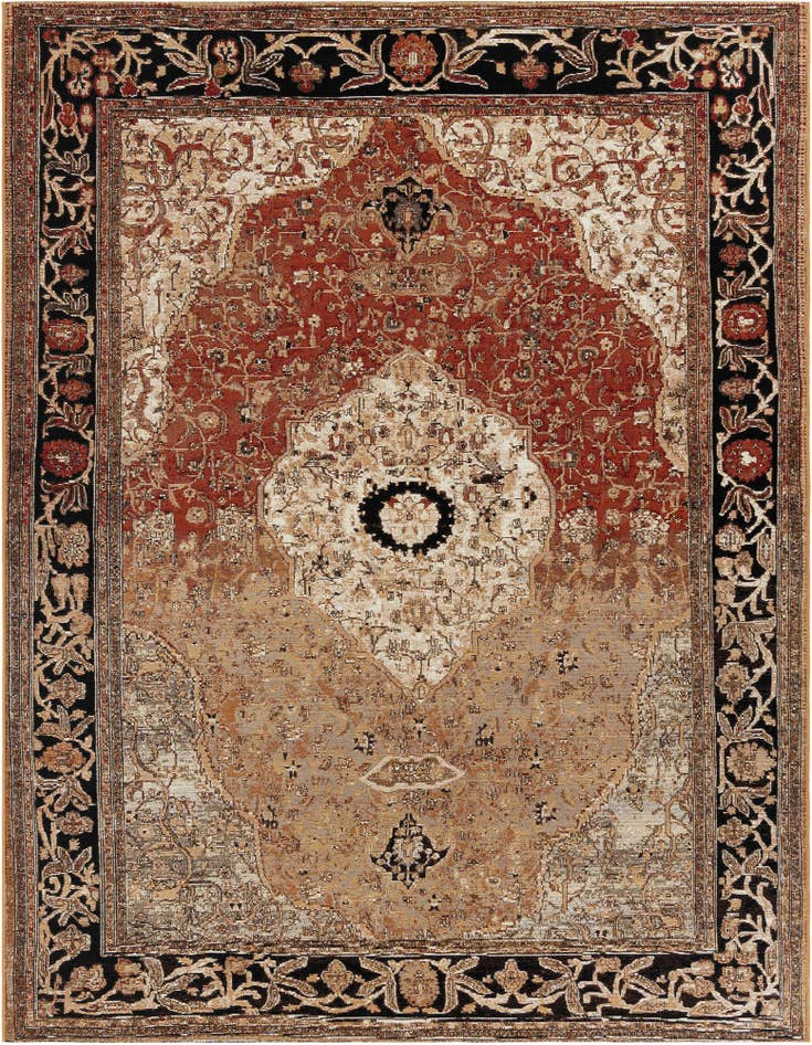 Detail image of 7' 10 x 10' Easy-Clean Traditional Indoor / Outdoor Rug