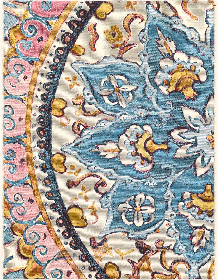 Detail image of 2' x 3' Easy-Clean Traditional Indoor / Outdoor Rug