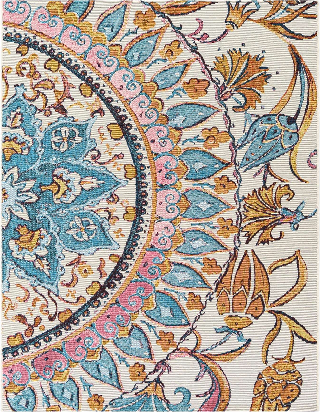4' x 6' Easy-Clean Traditional Indoor / Outdoor Rug