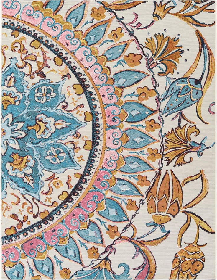 Detail image of 4' x 6' Easy-Clean Traditional Indoor / Outdoor Rug