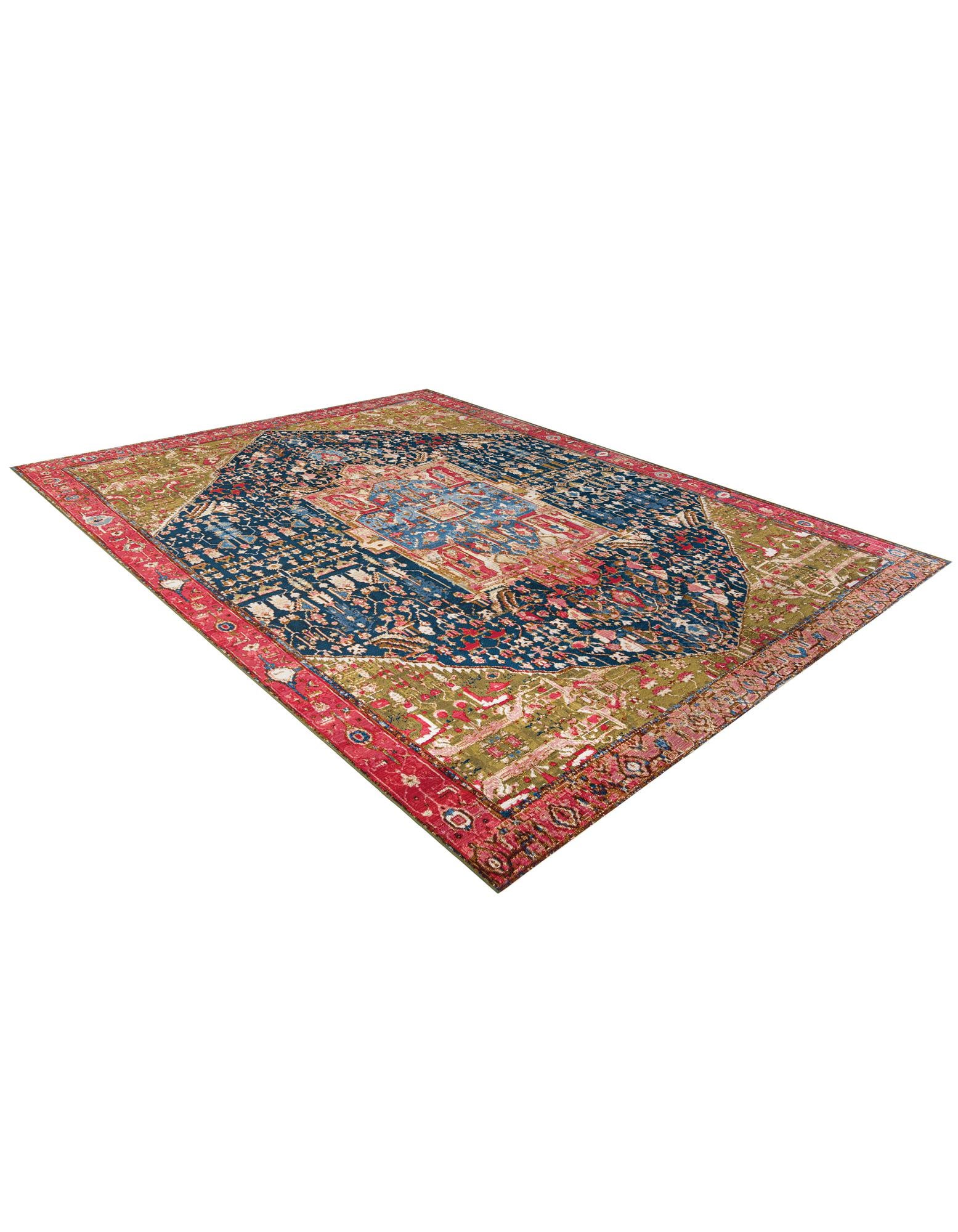 10' x 13' Easy-Clean Traditional Indoor / Outdoor Rug