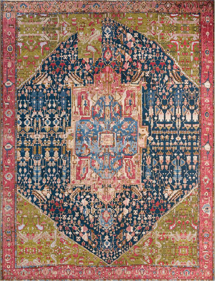 12' x 16' Easy-Clean Traditional Indoor / Outdoor Rug