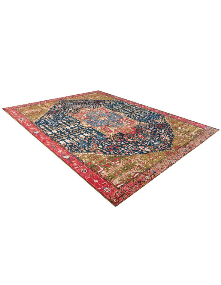 Detail image of 9' x 12'  Washable Traditional Indoor / Outdoor Rug