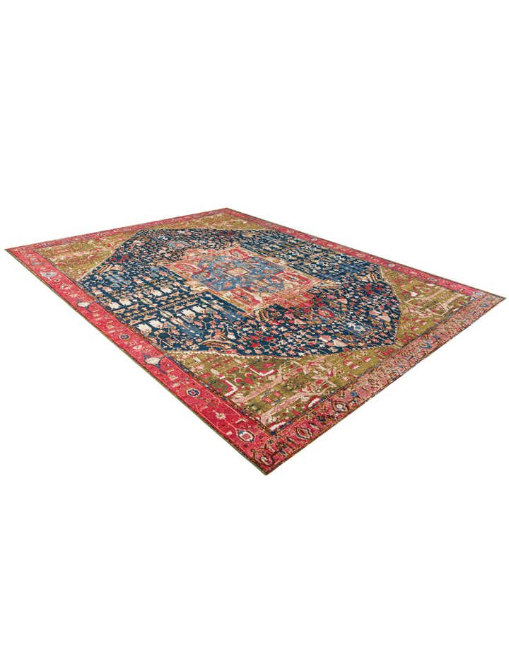 9' x 12' Easy-Clean Traditional Indoor / Outdoor Rug