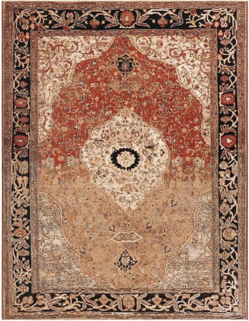 7' 10 x 10' Easy-Clean Traditional Indoor / Outdoor Rug