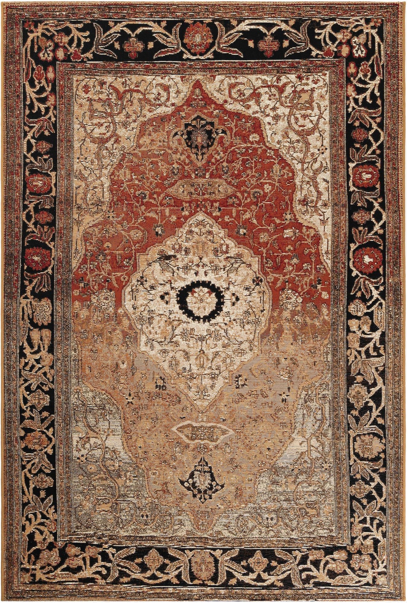 5' x 8'  Washable Traditional Indoor / Outdoor Rug