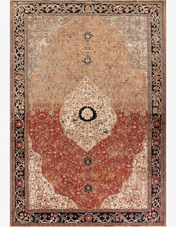 10' x 14' Easy-Clean Traditional Indoor / Outdoor Rug