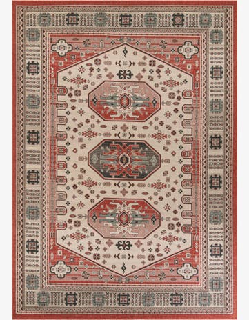 10' x 14' Easy-Clean Traditional Indoor / Outdoor Rug