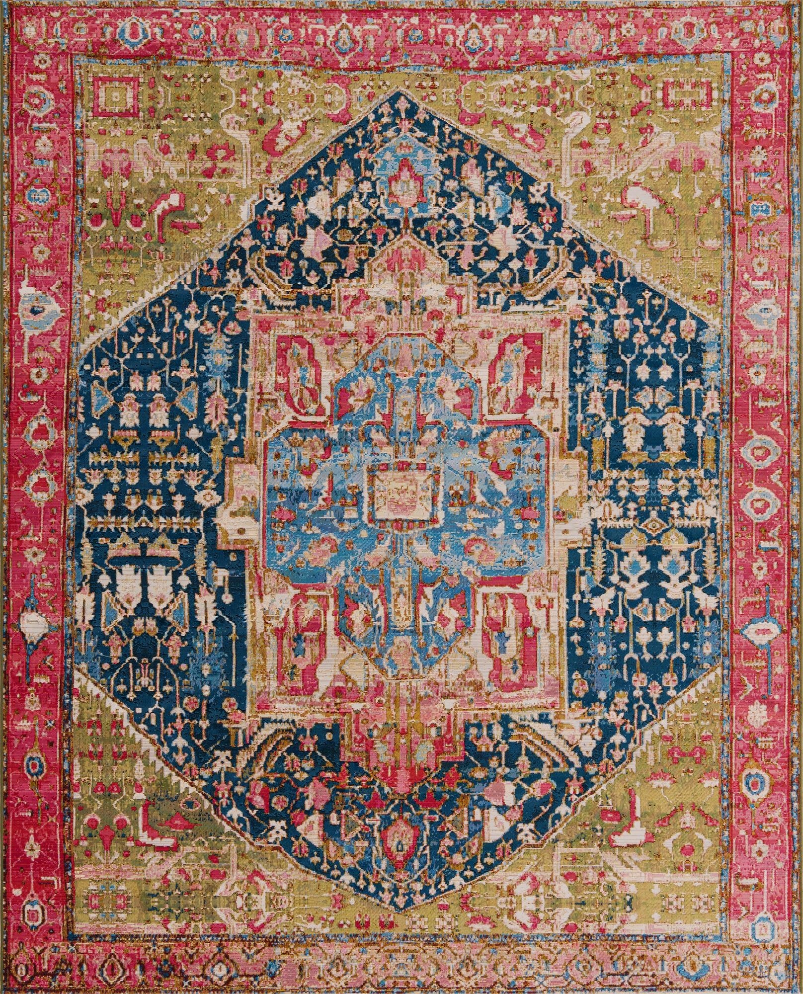 Primary image 7' 10 x 10'  Washable Traditional Indoor / Outdoor Rug