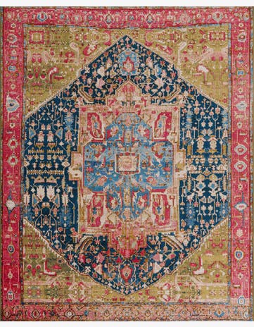 7' 10 x 10' Easy-Clean Traditional Indoor / Outdoor Rug