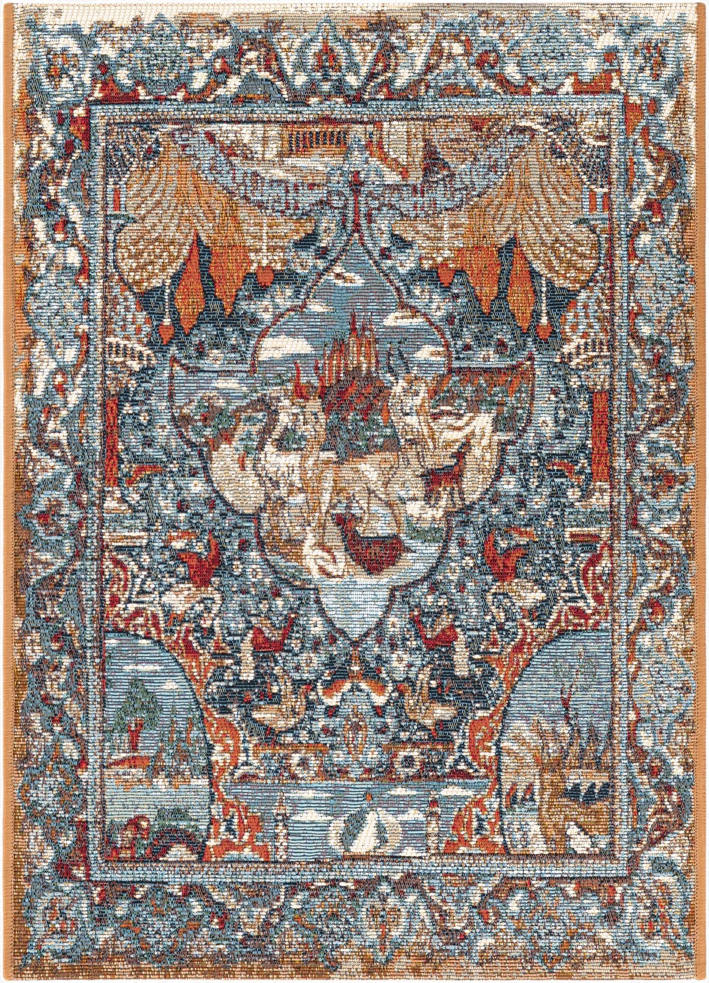 2' x 3'  Washable Traditional Indoor / Outdoor Rug