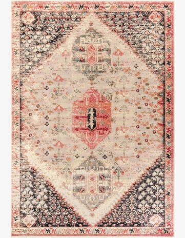 Easy-Clean Traditional Indoor / Outdoor Rug