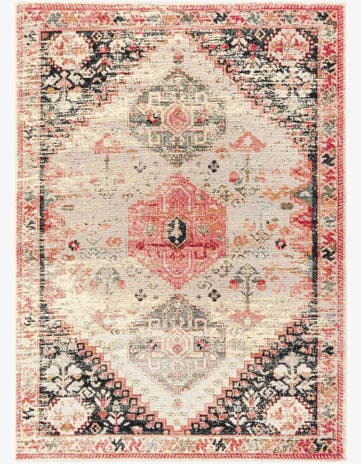 5' x 7' Easy-Clean Traditional Indoor / Outdoor Rug