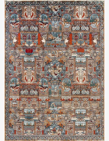 10' x 14' Easy-Clean Traditional Indoor / Outdoor Rug