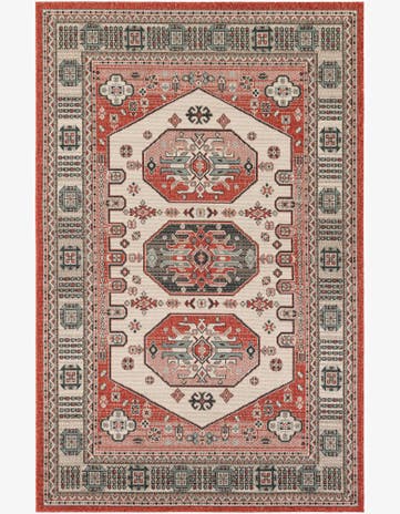 Easy-Clean Traditional Indoor / Outdoor Rug