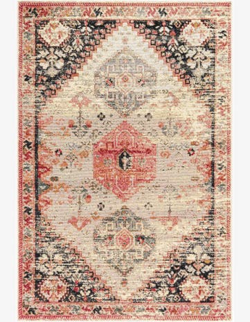 4' x 6' Easy-Clean Traditional Indoor / Outdoor Rug