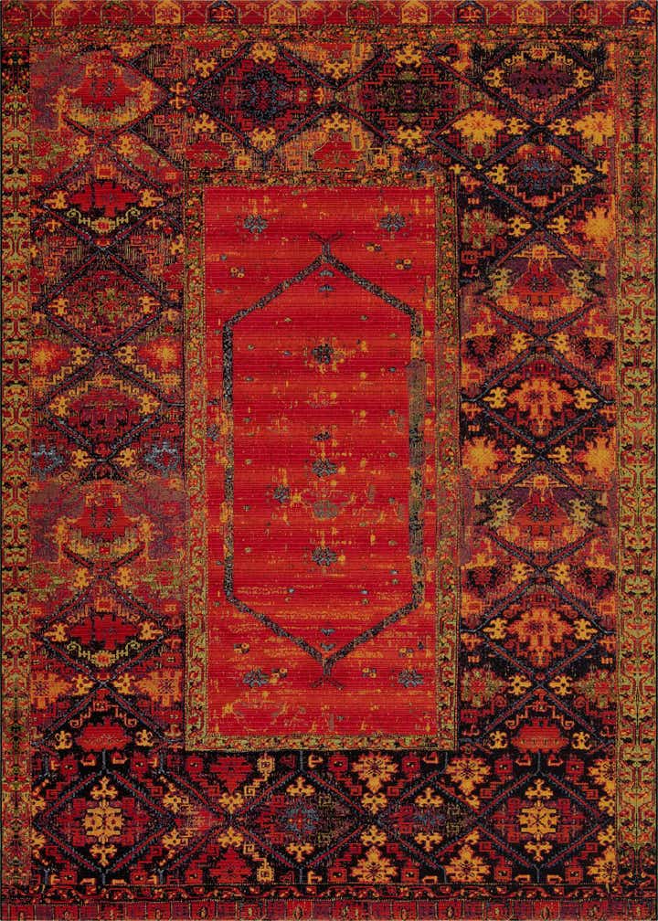 10' x 12' Easy-Clean Tribal Indoor / Outdoor Rug