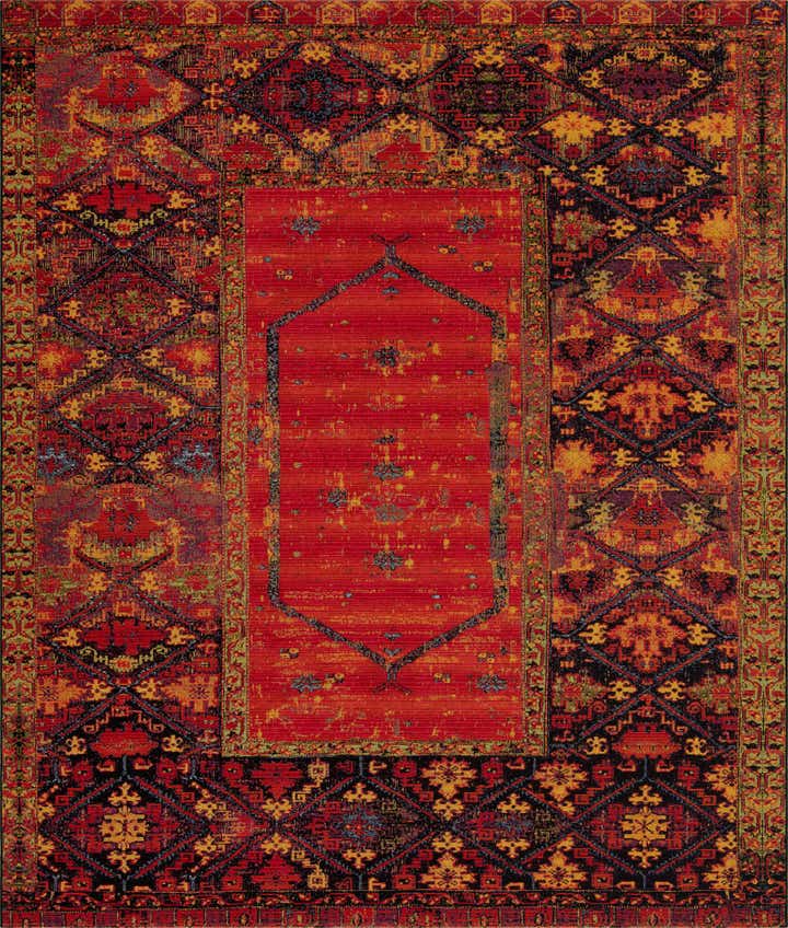 10' x 12' Easy-Clean Tribal Indoor / Outdoor Rug