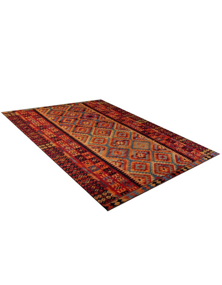 Detail image of 12' x 16' Easy-Clean Tribal Indoor / Outdoor Rug