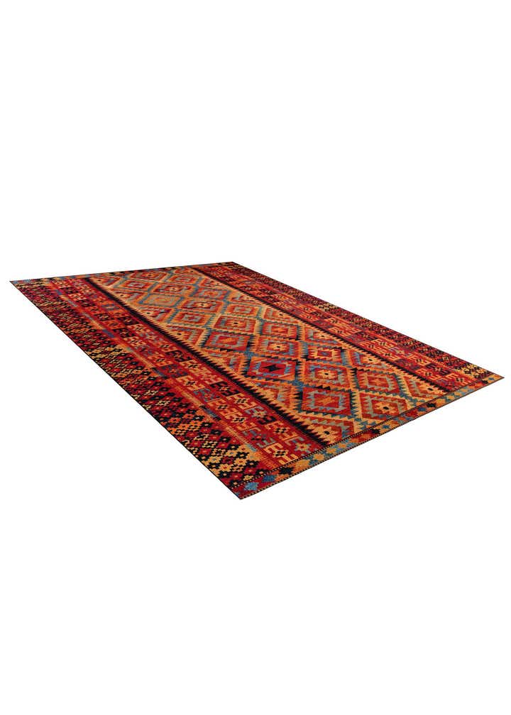 12' x 16' Easy-Clean Tribal Indoor / Outdoor Rug