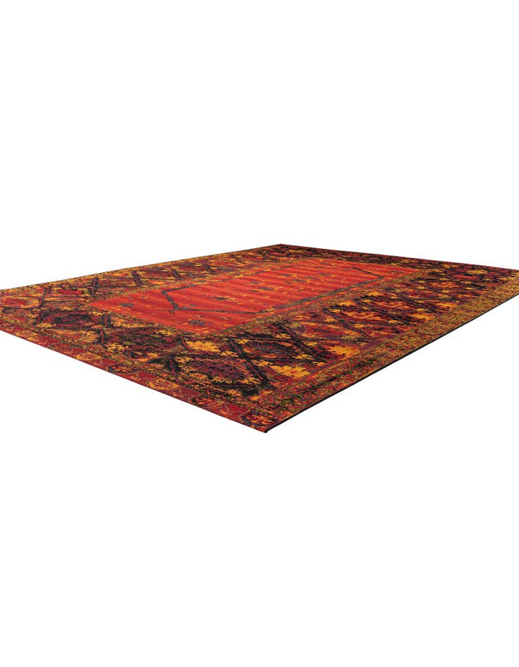Detail image of 10' x 13' Easy-Clean Tribal Indoor / Outdoor Rug