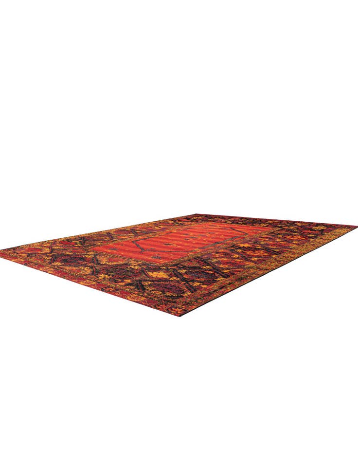 Detail image of 9' x 12' Easy-Clean Tribal Indoor / Outdoor Rug