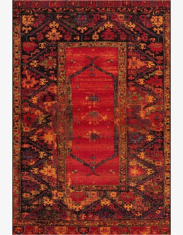 6' x 9' Easy-Clean Tribal Indoor / Outdoor Rug