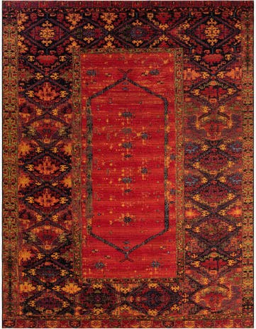 Easy-Clean Tribal Indoor / Outdoor Rug