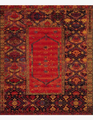 10' x 12' Easy-Clean Tribal Indoor / Outdoor Rug