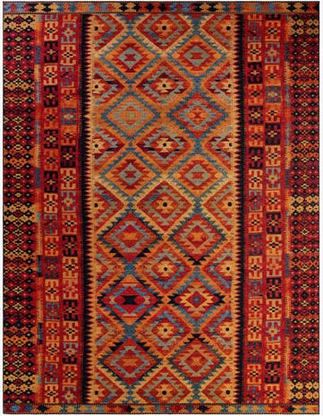 Easy-Clean Tribal Indoor / Outdoor Rug