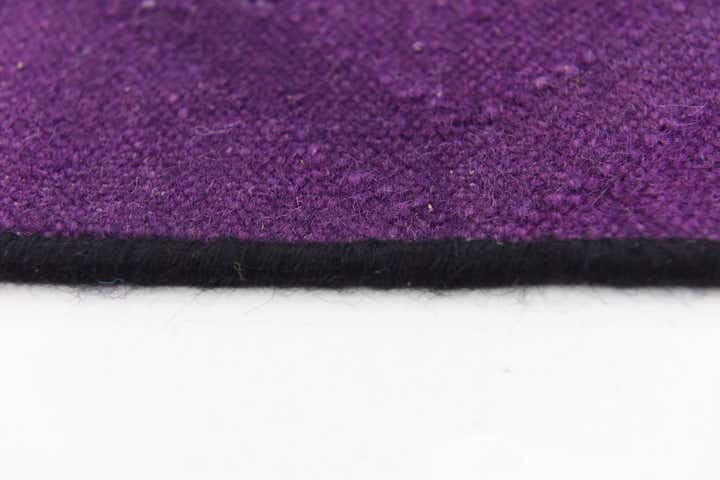 7' 2 x 9' 10 Hand Woven Patchwork Wool Rug