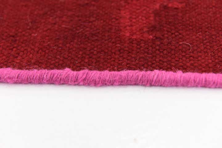 7' 2 x 10' Hand Woven Patchwork Wool Rug