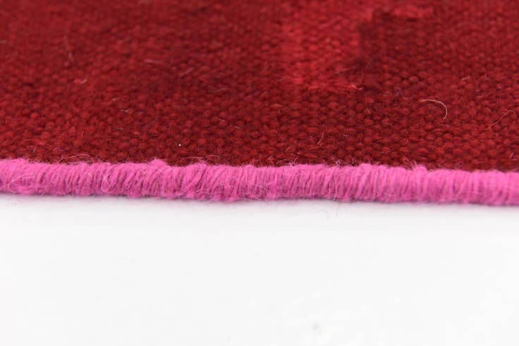 Detail image of 7' 2 x 10' Hand Woven Patchwork Wool Rug