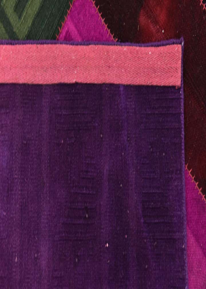 7' 4 x 10' Hand Woven Patchwork Wool Rug