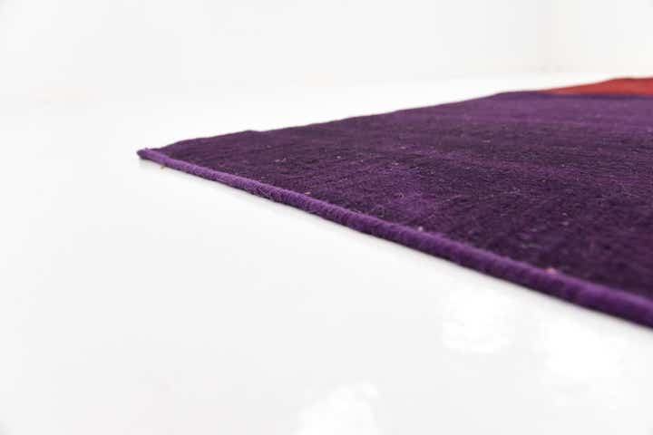7' 4 x 10' Hand Woven Patchwork Wool Rug