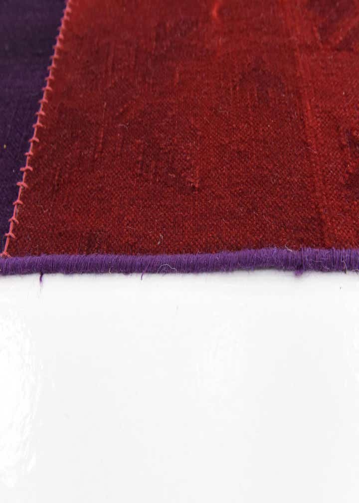7' 4 x 10' Hand Woven Patchwork Wool Rug