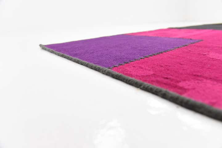 7' 3 x 10' Hand Woven Patchwork Wool Rug