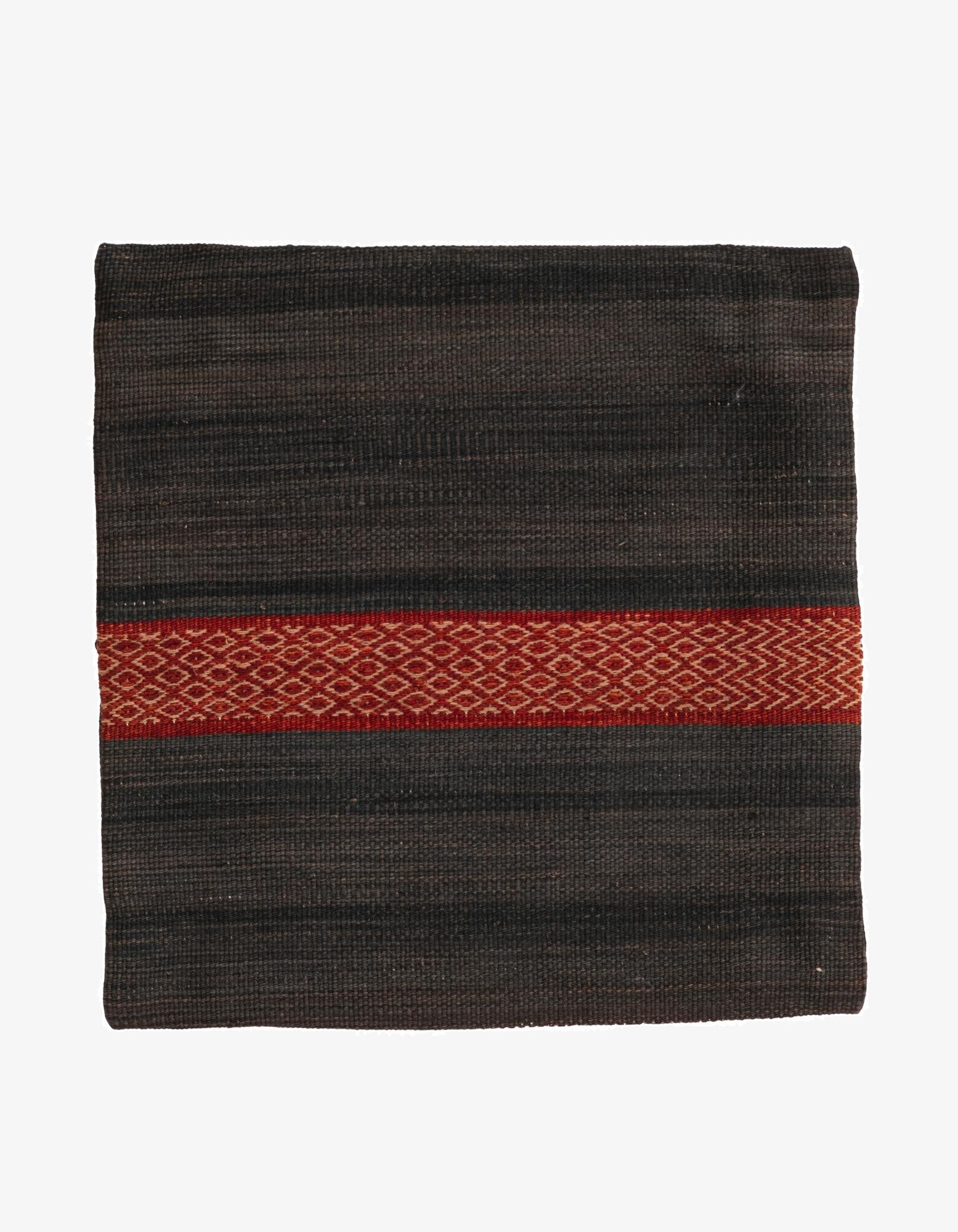 1' 6 x 1' 7  Hand Woven Pillow Wool Rug