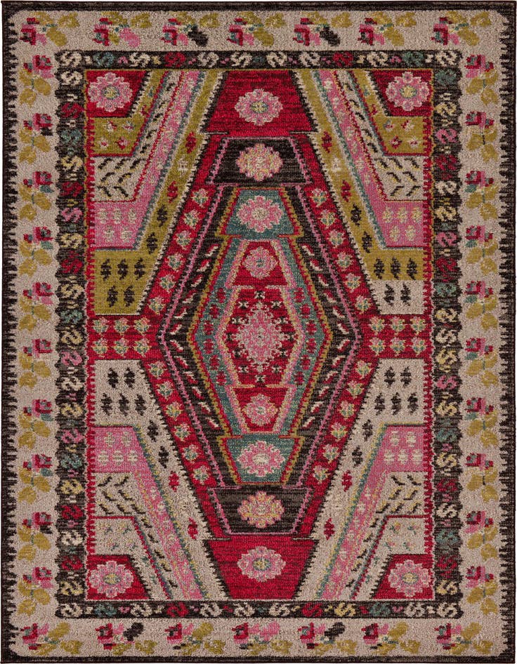 Detail image of 5' x 8' Washable Santa Fe Rug