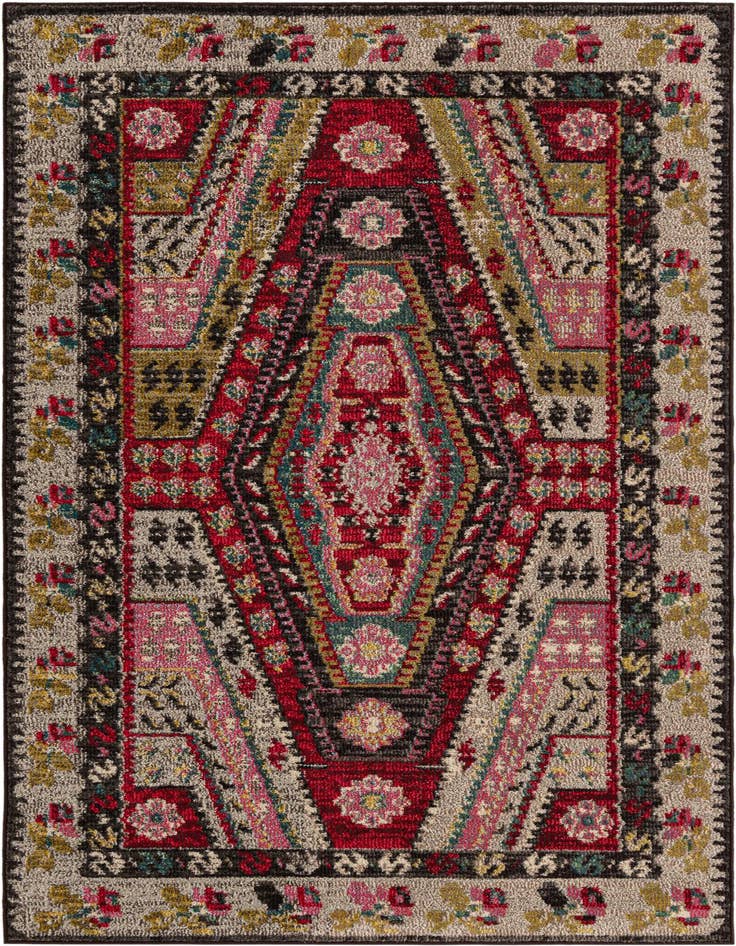 Detail image of 4' x 6' Washable Santa Fe Rug